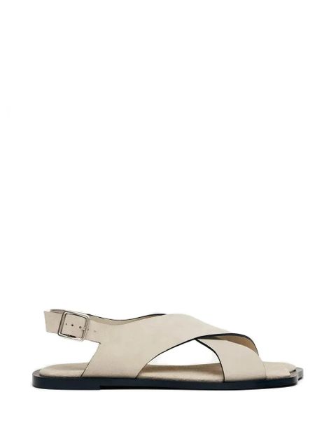 ALOHAS criss-cross buckle sandals - Neutrals - zdjęcie produktu nr 1