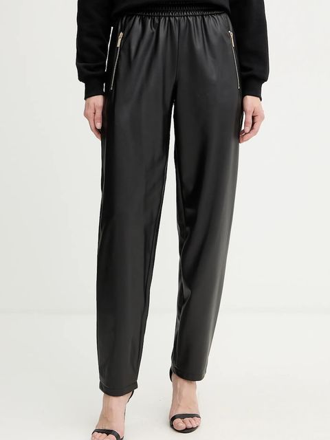 Armani Exchange spodnie damskie kolor czarny proste high waist XW000681 AF16106 - zdjęcie produktu nr 1