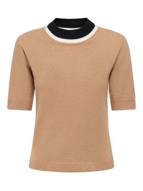 Marni two-tone knitted top - Neutrals - zdjęcie produktu nr 1