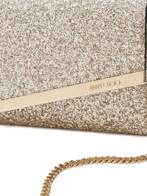 Jimmy Choo Emmie chain clutch bag - Gold