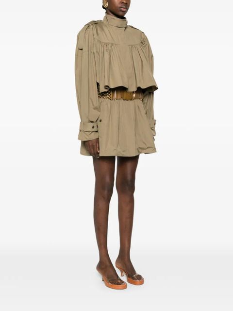 Chloé gathered-detail coat - Green