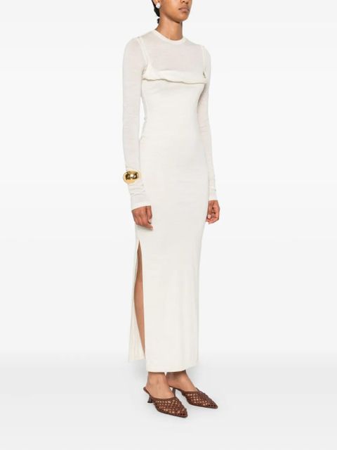 Nanushka crew-neck long dress - Neutrals - zdjęcie produktu nr 2