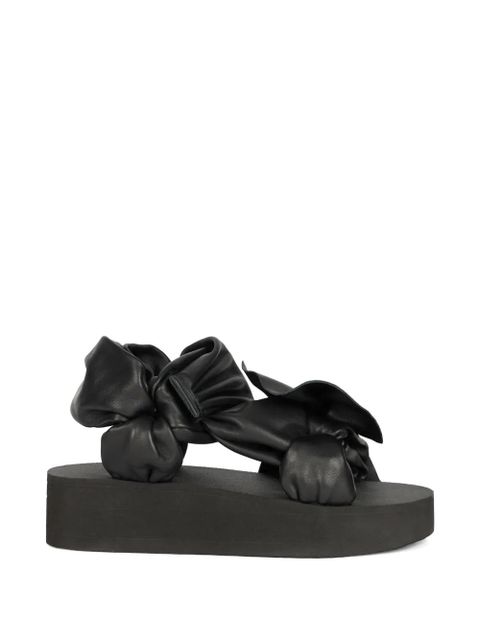 Valentino Garavani knot-detail platform sandals - Black - zdjęcie produktu nr 1