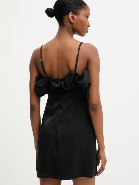 Answear.LAB sukienka kolor czarny mini dopasowana