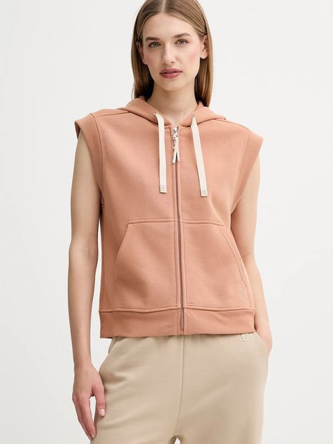 Weekend Max Mara bluza PANK damska kolor brązowy z kapturem gładka 2525926041600 - zdjęcie produktu nr 1