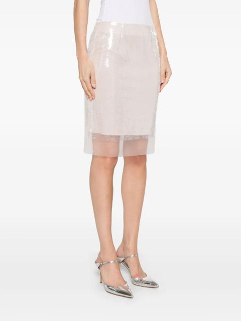 ROTATE BIRGER CHRISTENSEN sequinned mini skirt - Pink