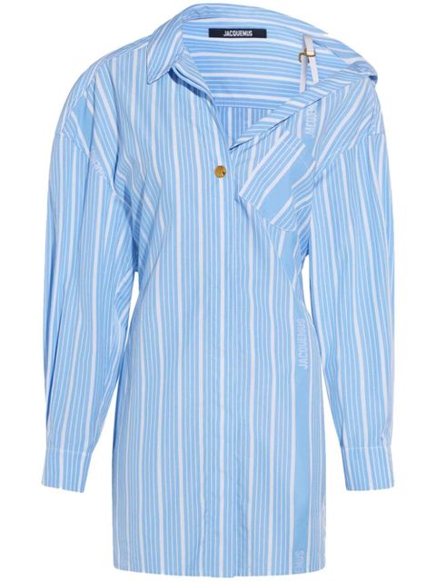 Jacquemus striped cotton dress - Blue - zdjęcie produktu nr 1
