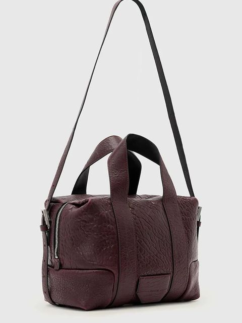 AllSaints torebka skórzana kolor brązowy W509XD - zdjęcie produktu nr 2