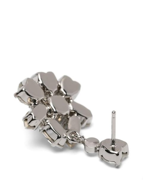 Simone Rocha crystal-embellished drop earrings - Silver