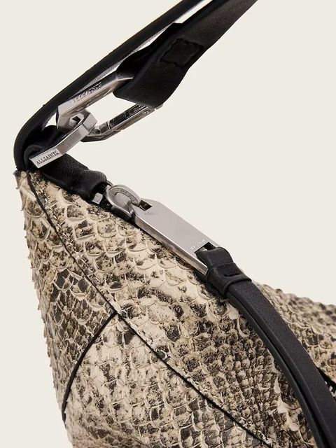 AllSaints torebka skórzana kolor żółty W547XD