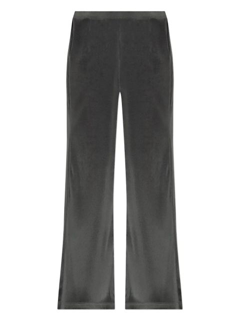 Balenciaga velour wide-leg track pants - Grey - zdjęcie produktu nr 1