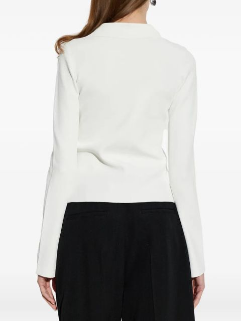 Alexander Wang polo-collar long-sleeve blouse - White