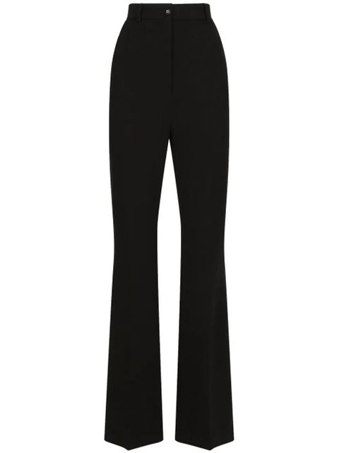 Dolce & Gabbana DNA high-waisted pressed-crease flared trousers - Black - zdjęcie produktu nr 1