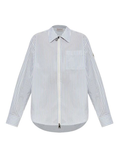 Moncler striped zip-up shirt - White - zdjęcie produktu nr 1