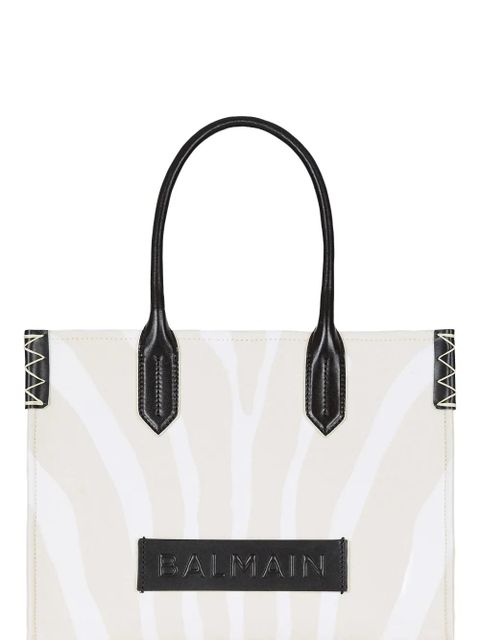 Balmain medium logo-patch tote bag - White - zdjęcie produktu nr 2