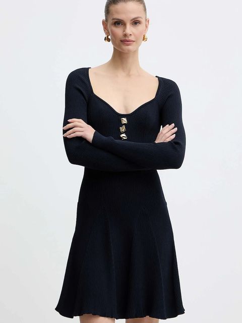 Fracomina sukienka kolor granatowy mini rozkloszowana FS25WD5004K41601 - zdjęcie produktu nr 1