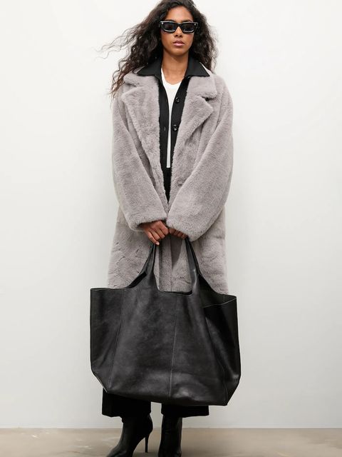 Answear.LAB płaszcz kolor szary