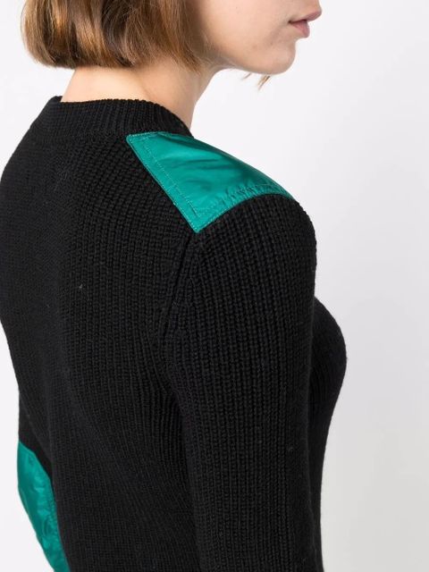 ISABEL MARANT two-tone knitted jumper - Black