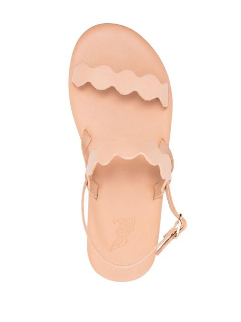 Ancient Greek Sandals scallop leather sandals - Neutrals