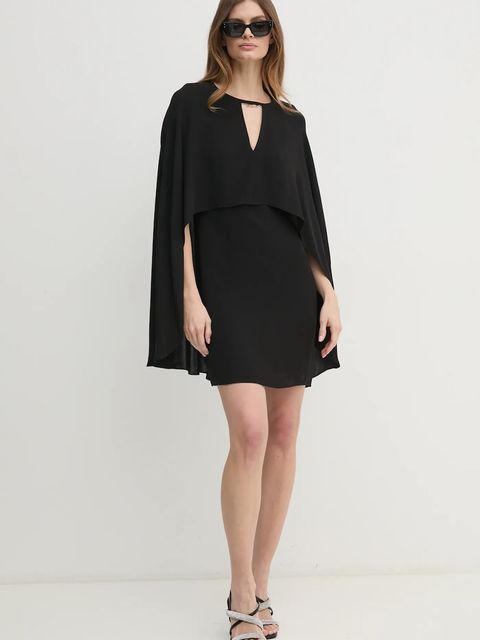 Karl Lagerfeld sukienka kolor czarny mini prosta A1W13022