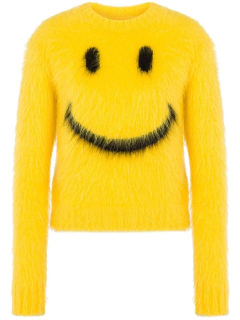 Moschino intarsia-knit smile jumper - Yellow - zdjęcie produktu nr 1