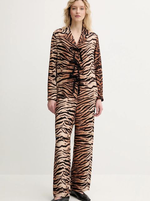 The Sleeper piżama damska kolor brązowy BWSP03A003B - zdjęcie produktu nr 1