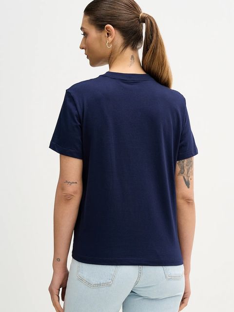 Calvin Klein Jeans t-shirt bawełniany damski kolor granatowy LV047E821G