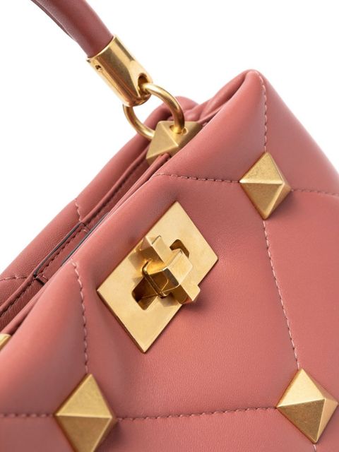 Valentino Garavani small Roman Stud leather bag - Brown