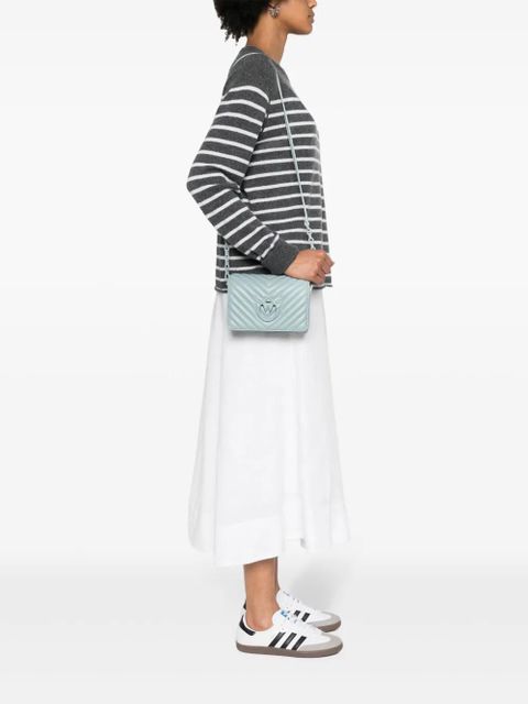 PINKO mini Love Click Chevron cross body bag - Blue - zdjęcie produktu nr 2