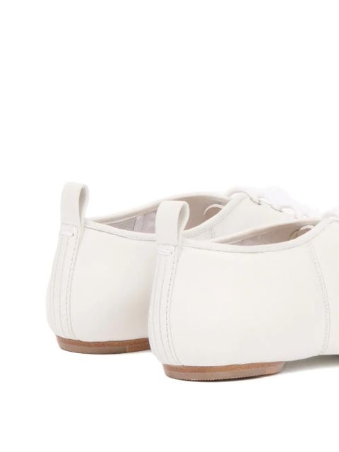 Maison Margiela leather derby shoes - White