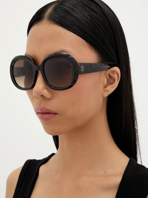 Tommy Hilfiger okulary przeciwsłoneczne damskie kolor czarny TH 2284/S - zdjęcie produktu nr 1