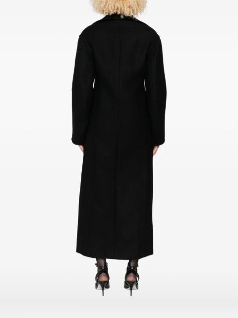 Blumarine single-breasted coat - Black