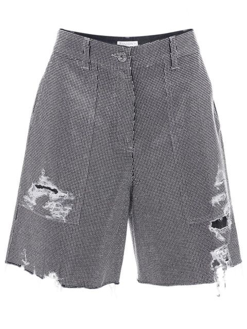 JW Anderson studded cotton shorts - Grey - zdjęcie produktu nr 1