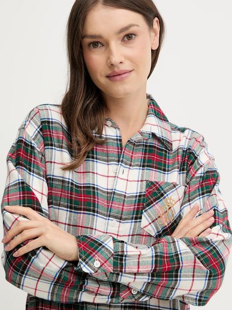 Lauren Ralph Lauren koszula nocna damska kolor beżowy ILN32457