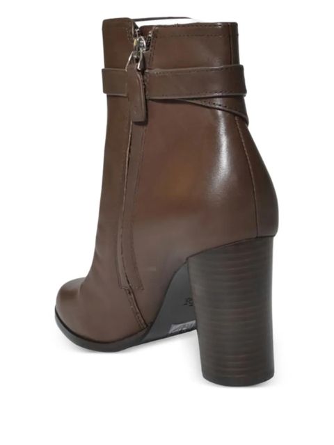 Lauren Ralph Lauren 85mm buckle-strap boots - Brown