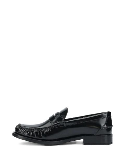Prada leather loafers - Black