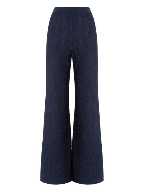 Missoni zigzag pattern flared trousers - Blue - zdjęcie produktu nr 1
