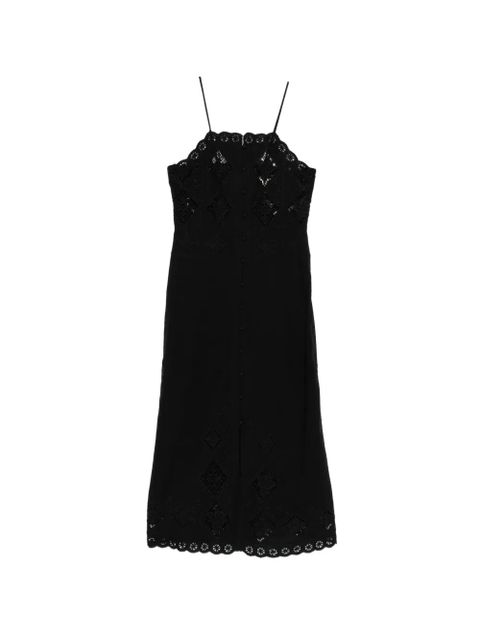ISABEL MARANT Nelsane buttoned midi dress - Black - zdjęcie produktu nr 1