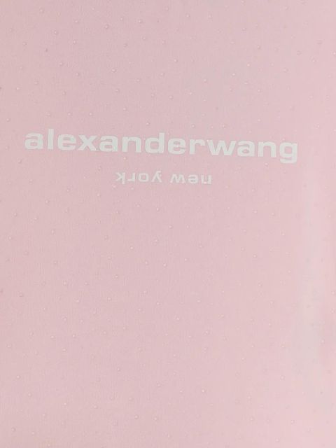 Alexander Wang logo-detail T-shirt - Pink