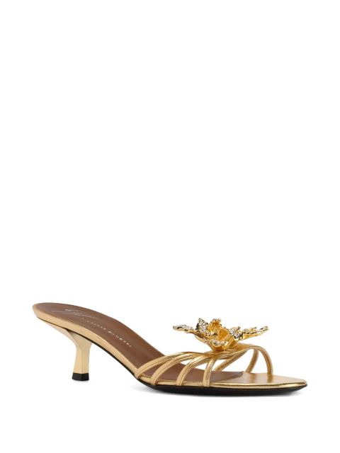 Giuseppe Zanotti orchid-motif sandal - Gold - zdjęcie produktu nr 2