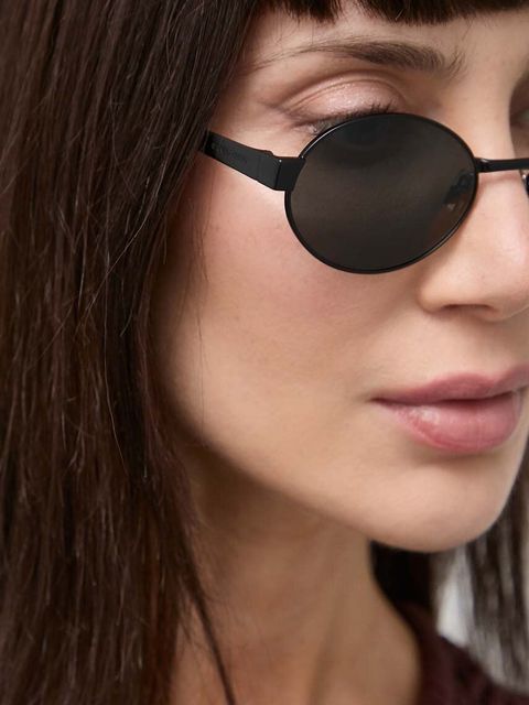Saint Laurent okulary przeciwsłoneczne damskie kolor czarny SL 692