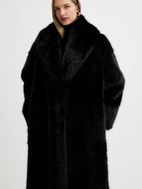 Elisabetta Franchi płaszcz kolor czarny CP69A58E2