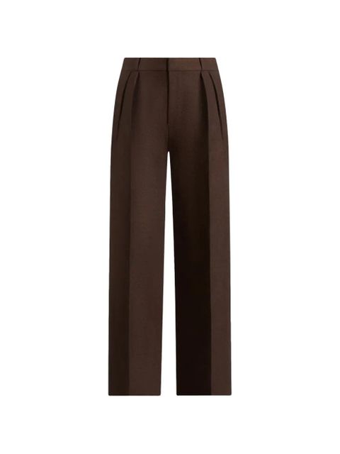 Manière De Voir Julie twin-pleat tailored trousers - Brown - zdjęcie produktu nr 1