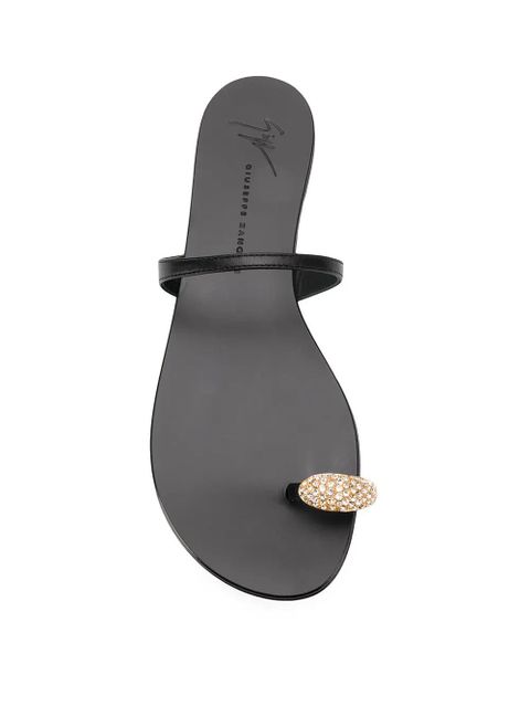 Giuseppe Zanotti Ring sandals - Black