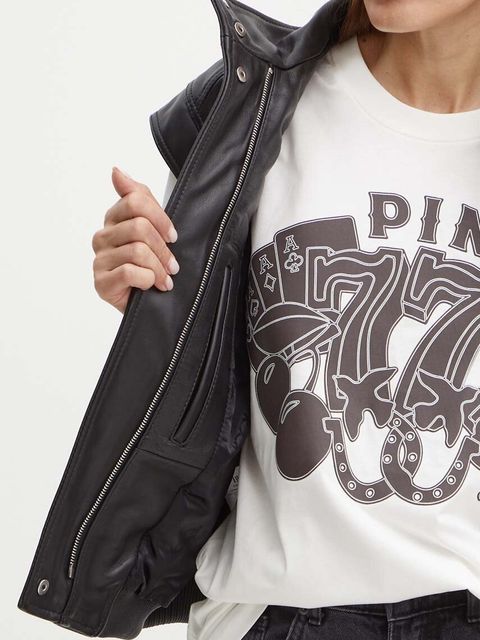 Pinko bezrękawnik skórzany