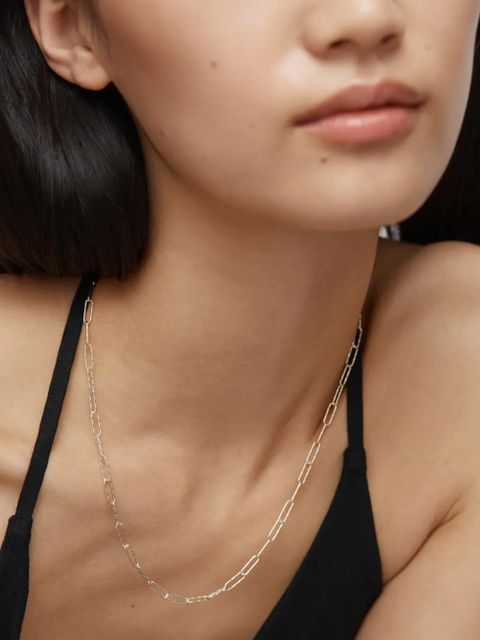 Monica Vinader Capture Alta textured chain necklace - Silver