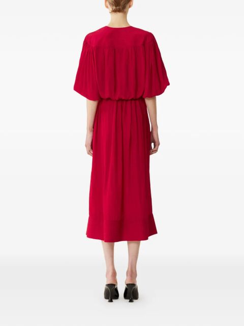 Lanvin tie detailing dress - Red