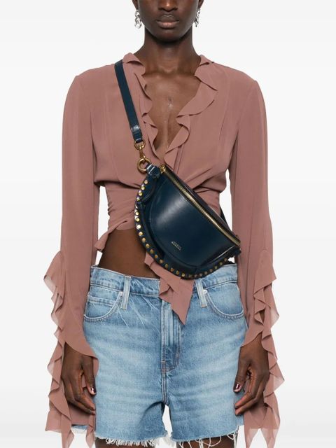 ISABEL MARANT Skano leather belt bag - Blue - zdjęcie produktu nr 2