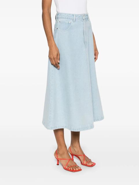 Nanushka denim midi skirt - Blue