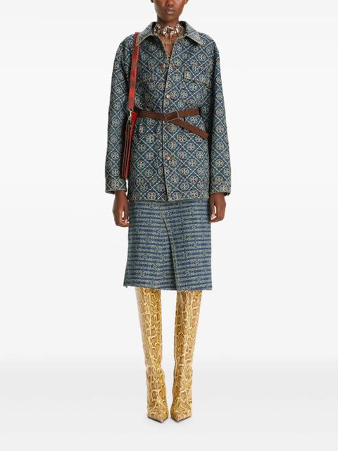 Tory Burch denim cargo jacket - Blue - zdjęcie produktu nr 2